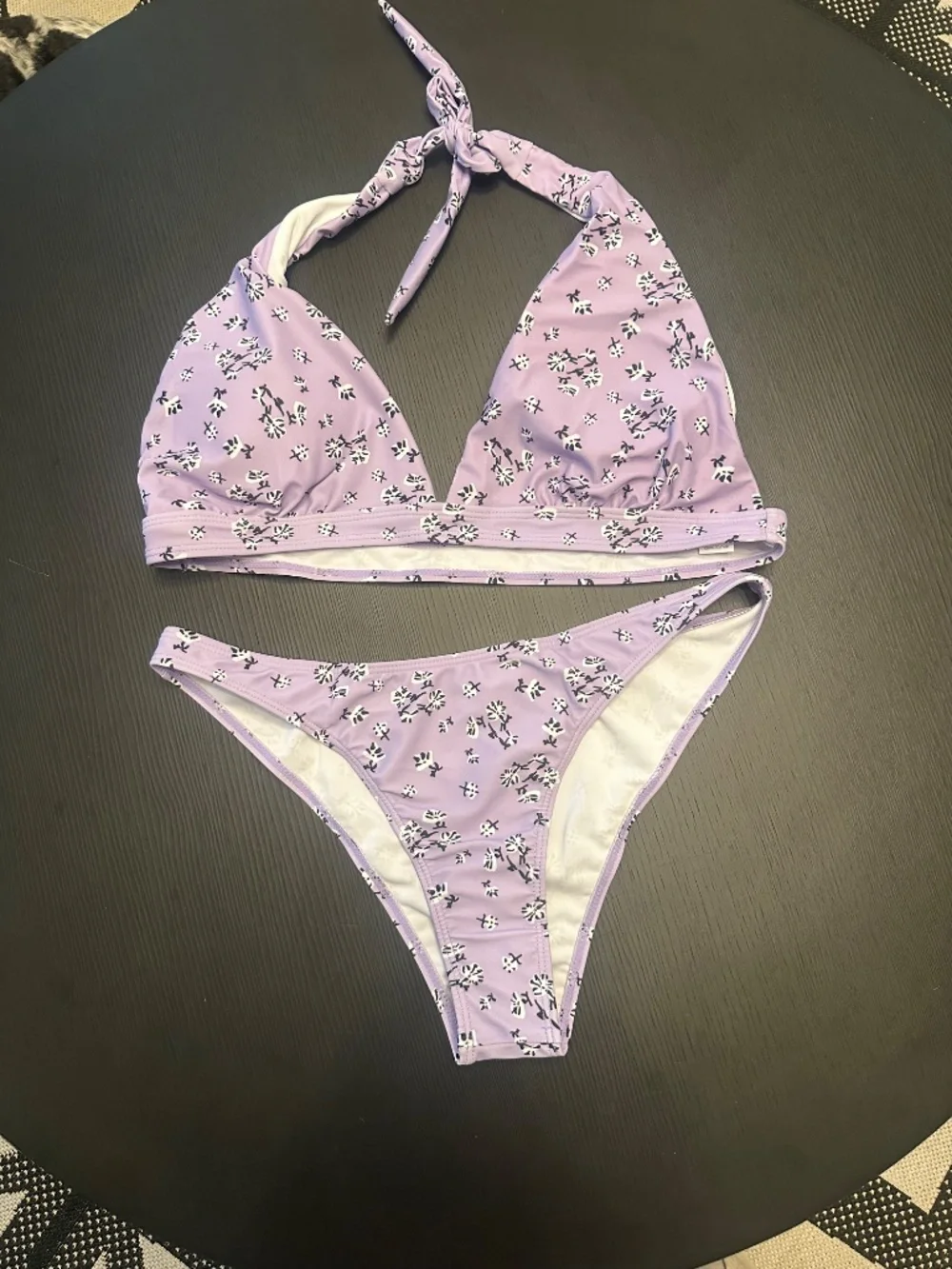 NWT-LuckyBop Three piece Lavender bikini w/skirt-Size Large